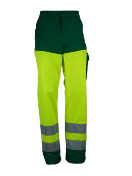 Pantalon Haute-Visibilité TYPHON Jaune/Vert Coton Majoritaire